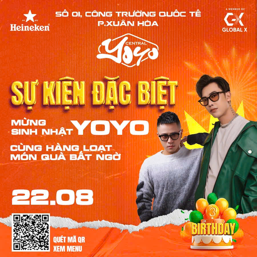 Cùng YOYO cháy hết mình trong sự kiện sinh nhật đặc biệt này! Cùng YOYO cháy hết mình trong sự kiện sinh nhật đặc biệt này!